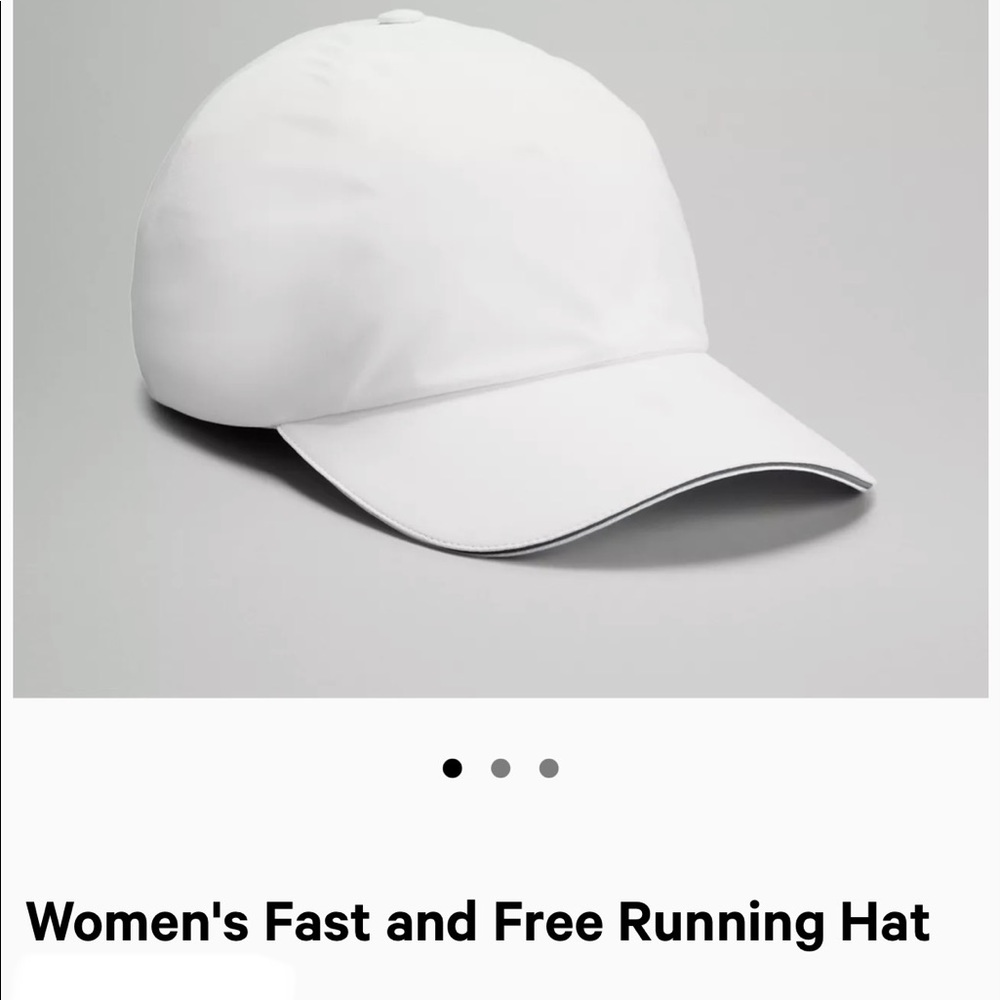Like new Women’s Luluemon Fast and Free Running Hat - White